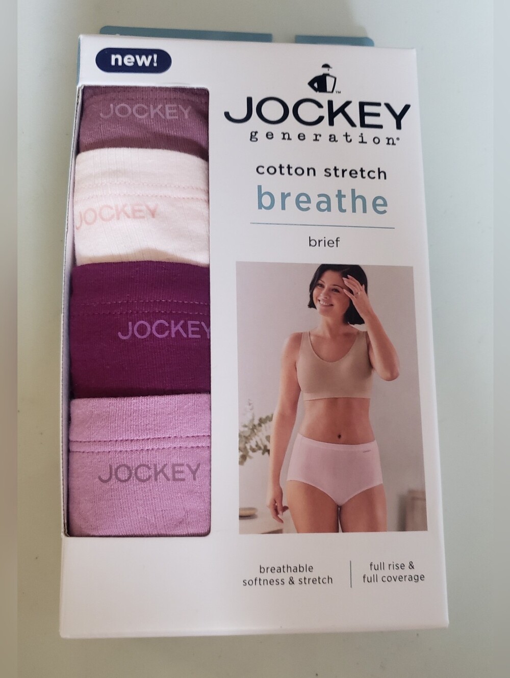 Jockey Generation Women's 4pk Cotton Stretch Breathable Briefs